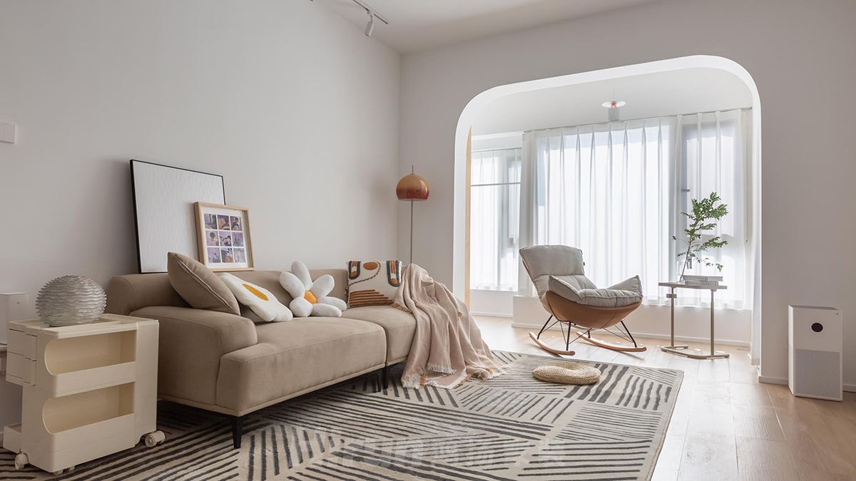 藍光雍景半島98㎡北歐之光三居室 裝修案例實景圖-image9