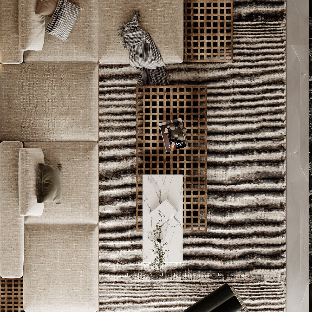 中交中央公園320㎡北歐之光復(fù)式 裝修案例效果圖-9