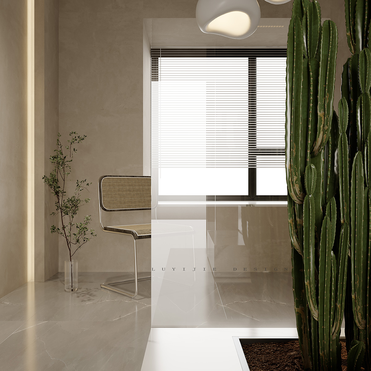 中交中央公園320㎡北歐之光復(fù)式 裝修案例效果圖-4