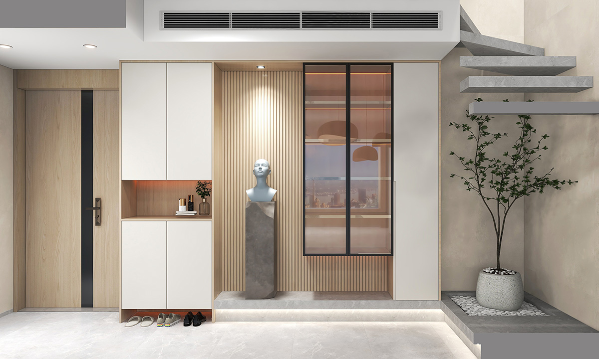 陽光城檀悅117㎡北歐之光復式 裝修案例效果圖-3