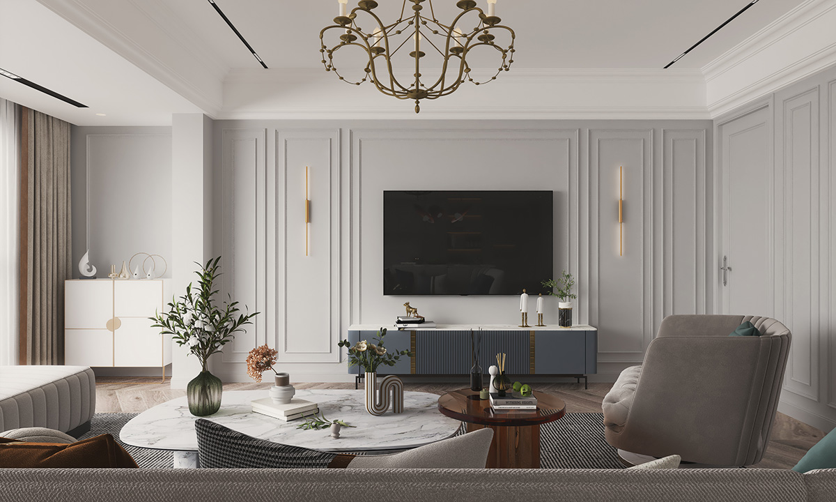 陽光城尚東灣凌云府174㎡新裝飾主義四居室 裝修案例效果圖-2