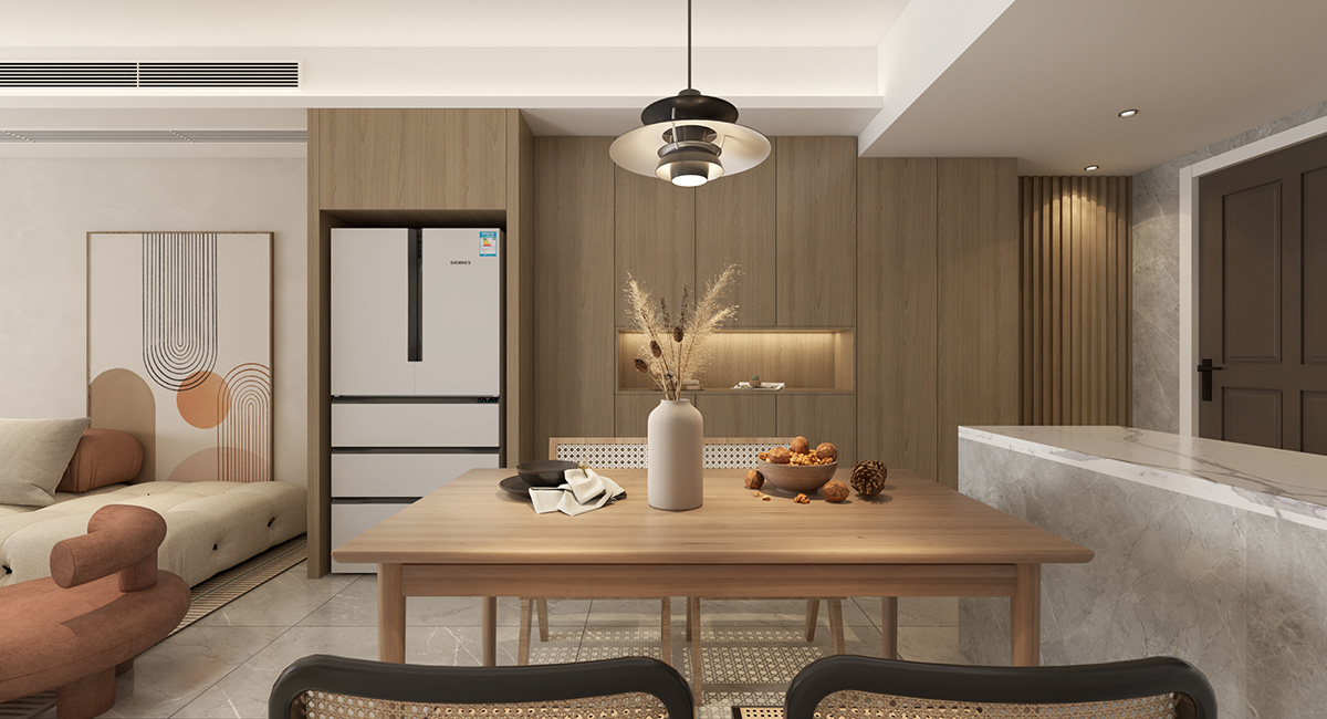 陽光城尚東灣凌云府113㎡北歐之光三居室 裝修案例效果圖-2