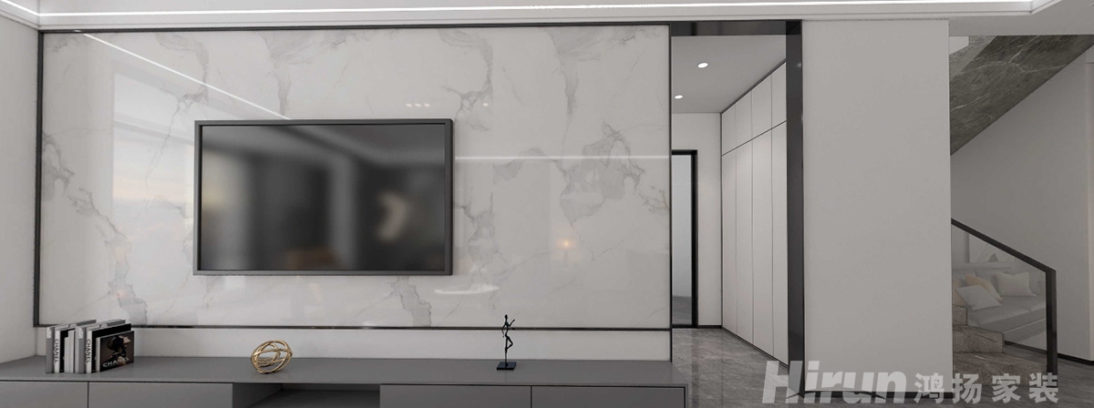 卓越千山里160㎡雅致現(xiàn)代別墅 裝修案例效果圖-7