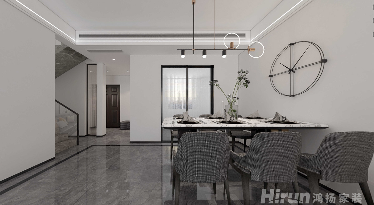 卓越千山里160㎡雅致現(xiàn)代別墅 裝修案例效果圖-4