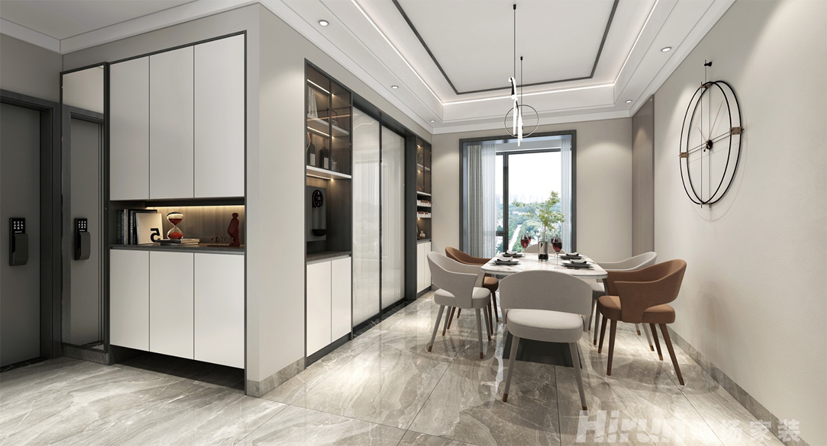 景秀家園145㎡雅致現代四居室 裝修案例效果圖-2