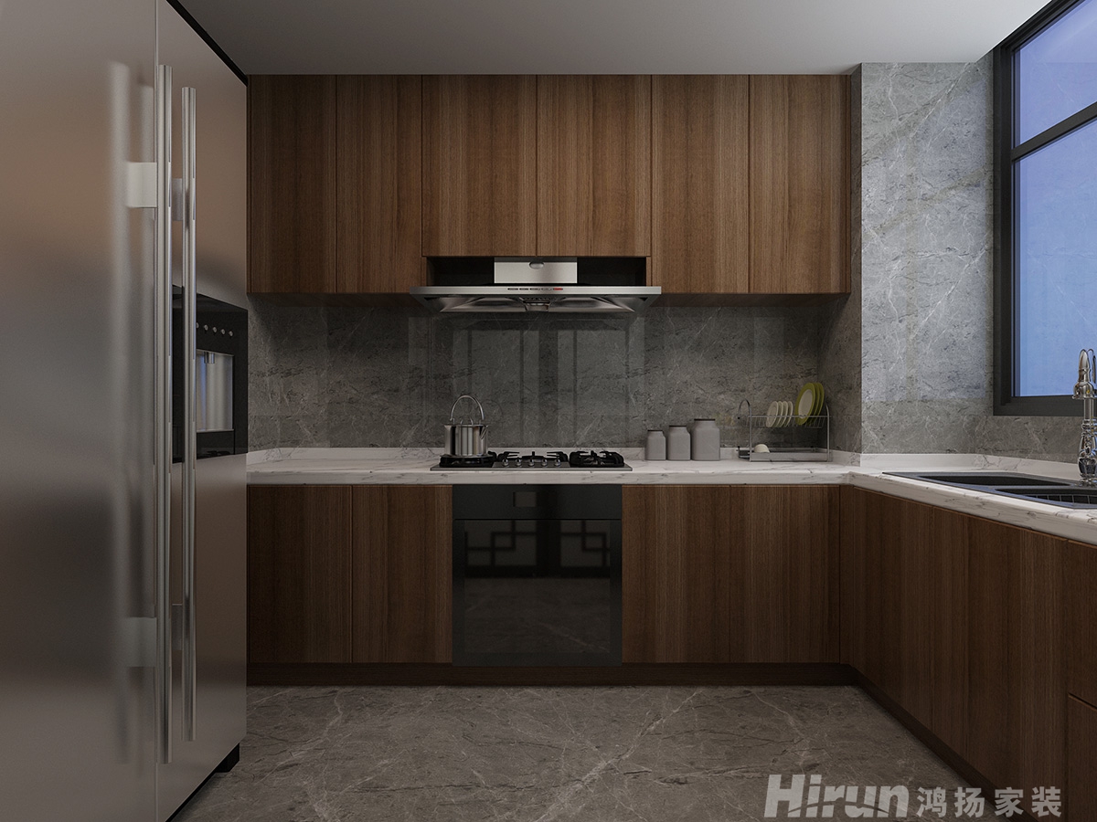 蓉國新賦170㎡復合寫意三居室 裝修案例效果圖-2