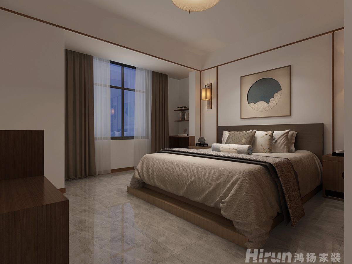 蓉國新賦170㎡復合寫意三居室 裝修案例效果圖-4