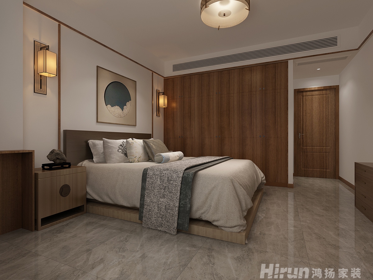 蓉國新賦170㎡復合寫意三居室 裝修案例效果圖-5