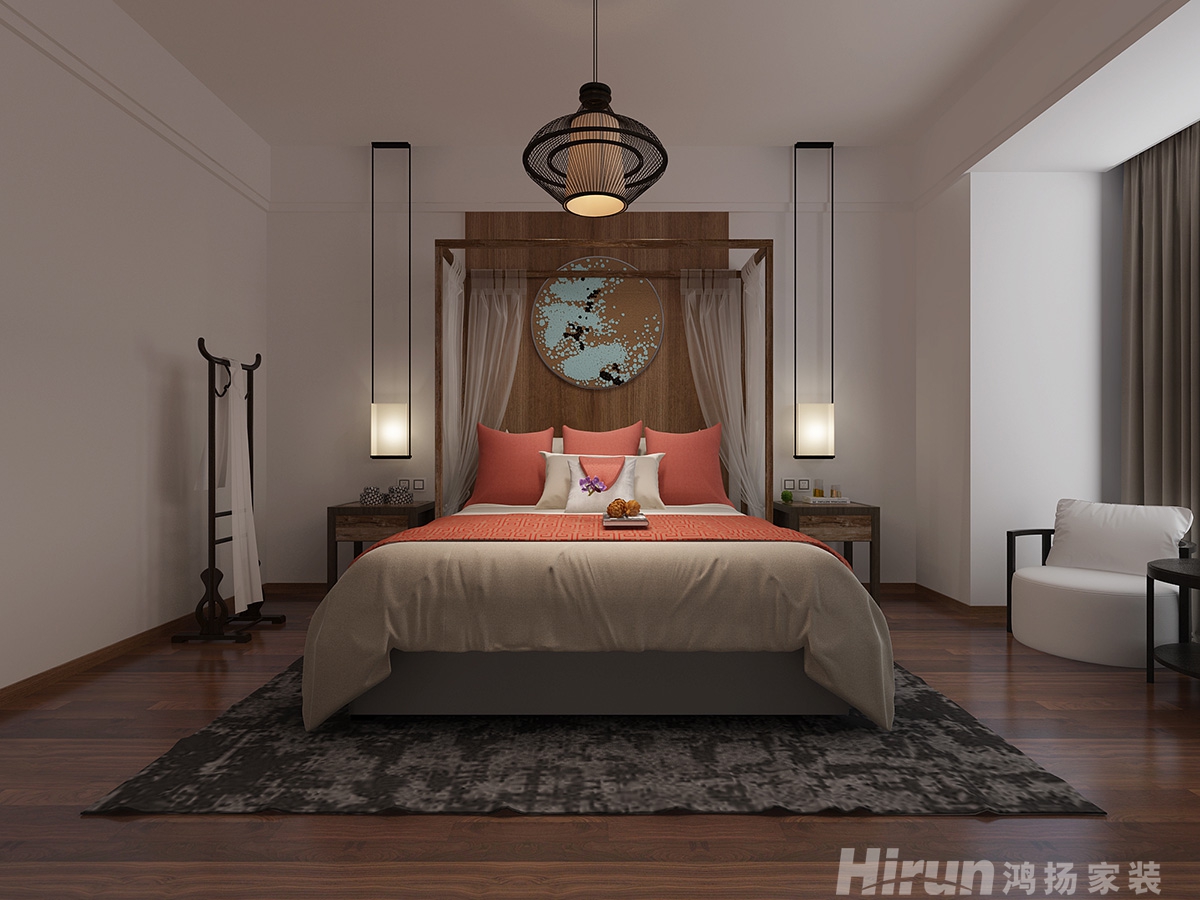 蓉國新賦170㎡復合寫意三居室 裝修案例效果圖-7