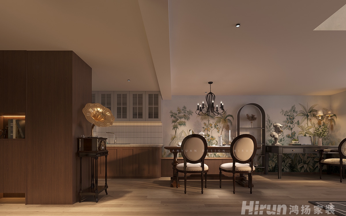 萬(wàn)科金色麥田100㎡新裝飾主義復(fù)式 裝修案例效果圖-6