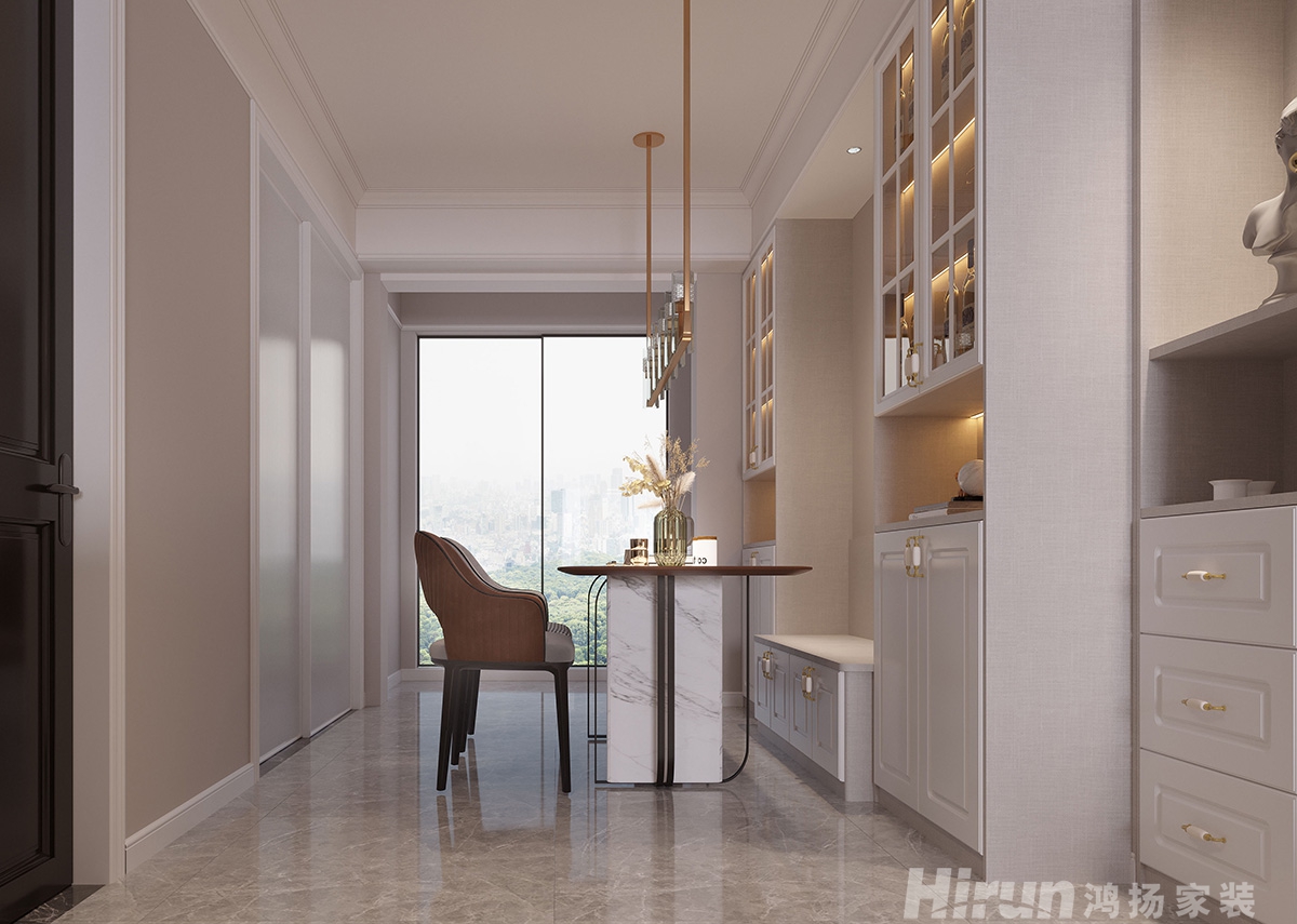 建發中央公園120㎡輕歐簡美三居室 裝修案例效果圖-5