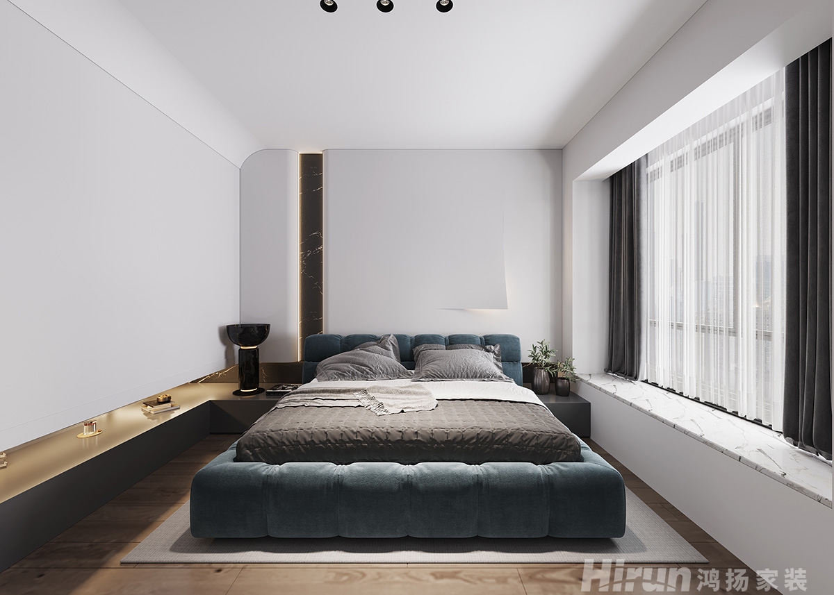 鴻坤山語墅200㎡意境東方別墅 裝修案例效果圖-6