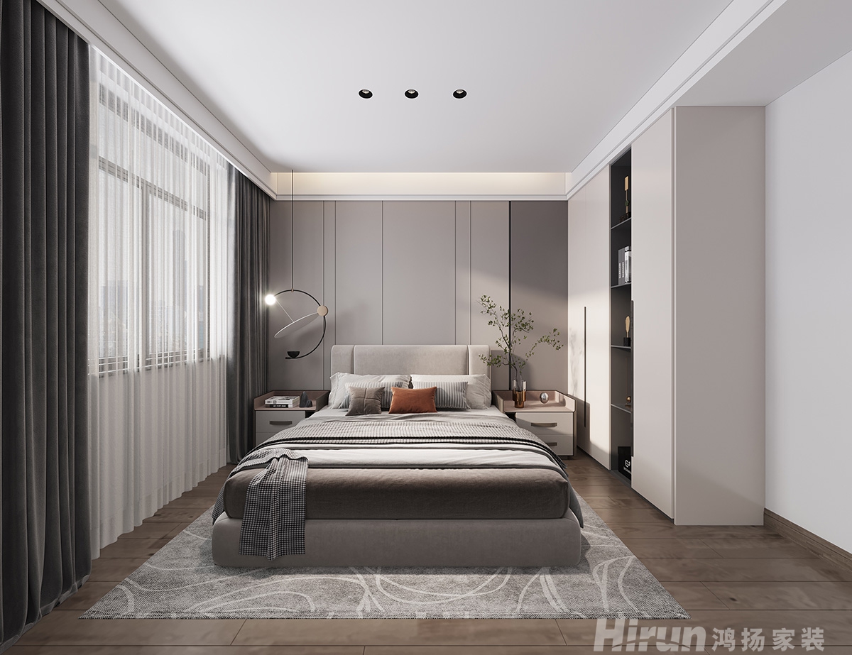 鴻坤山語墅200㎡意境東方別墅 裝修案例效果圖-7