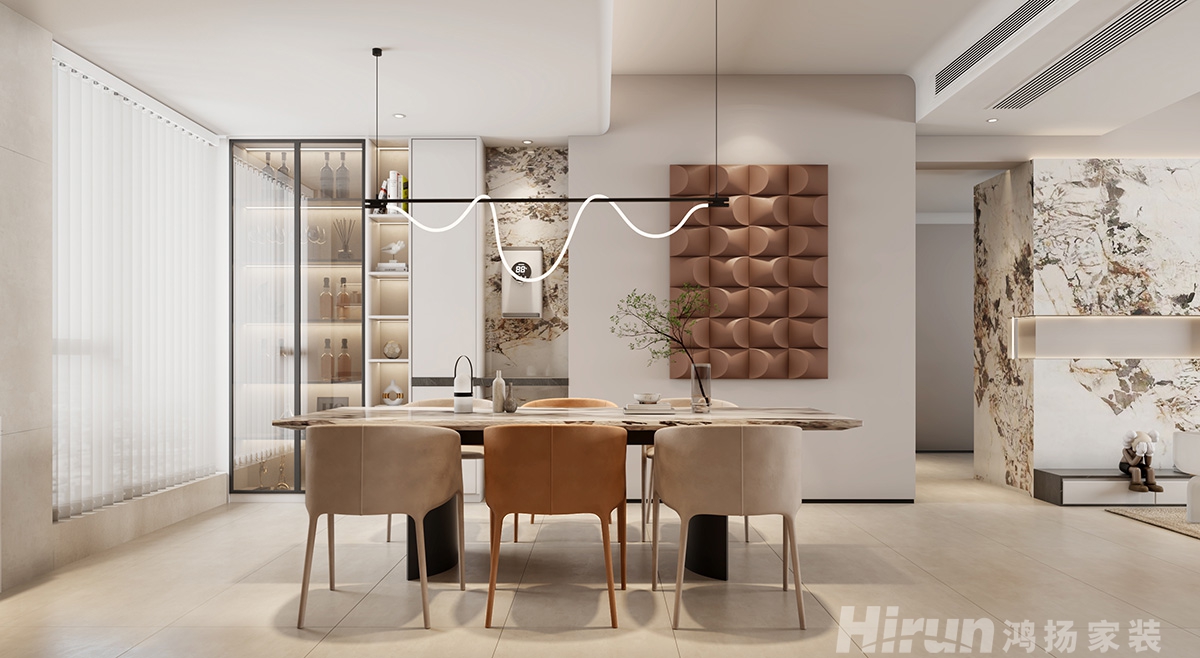 麓谷明珠115㎡雅致現(xiàn)代三居室 裝修案例效果圖-6