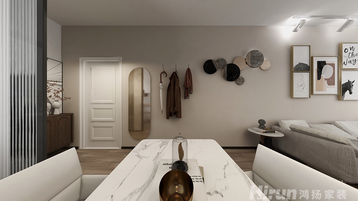 瀟湘奧林匹克花園70㎡北歐之光二居室 裝修案例效果圖-4