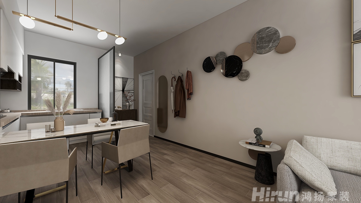 瀟湘奧林匹克花園70㎡北歐之光二居室 裝修案例效果圖-3