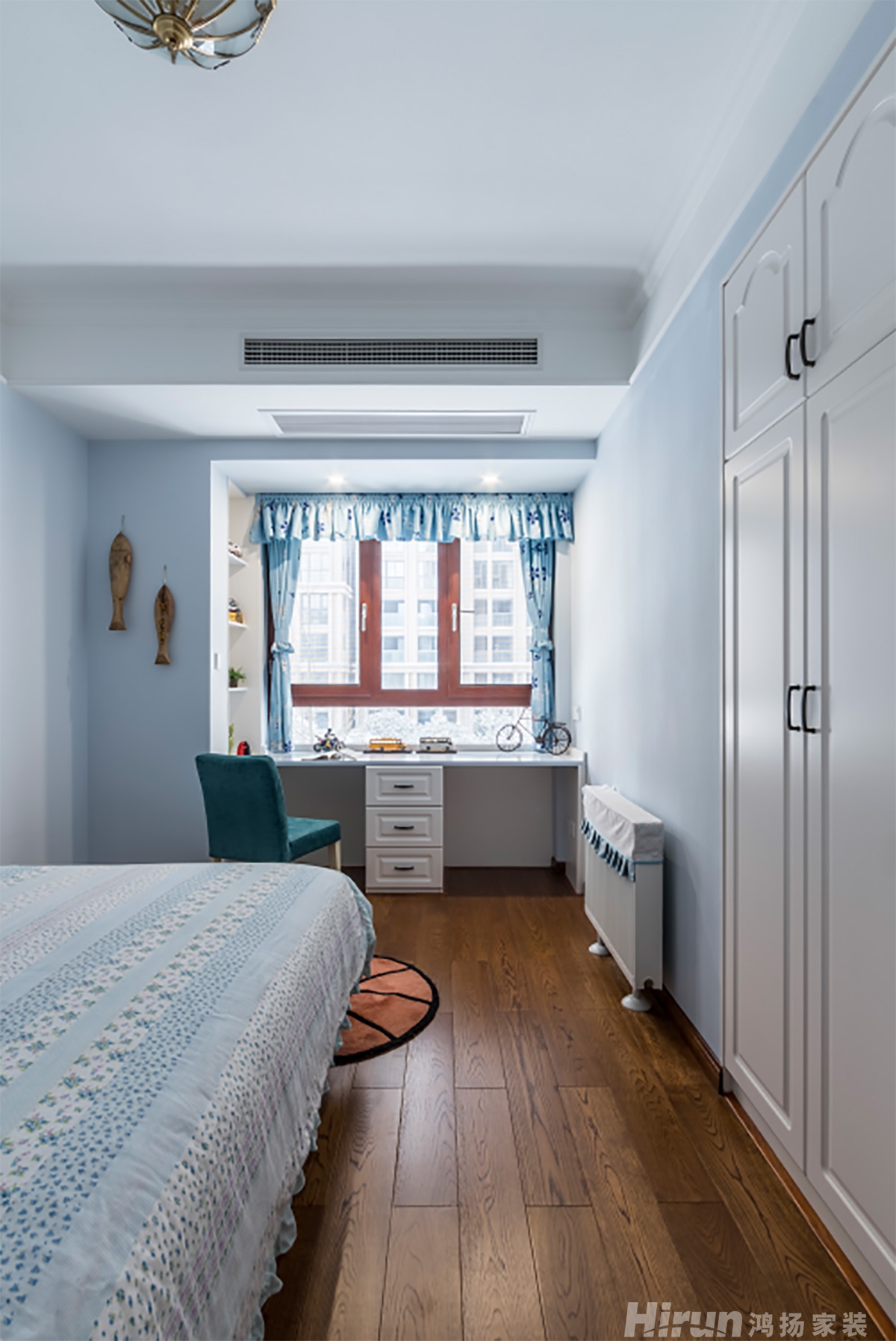 八方小區138㎡輕歐簡美四居室 裝修案例實景圖-3