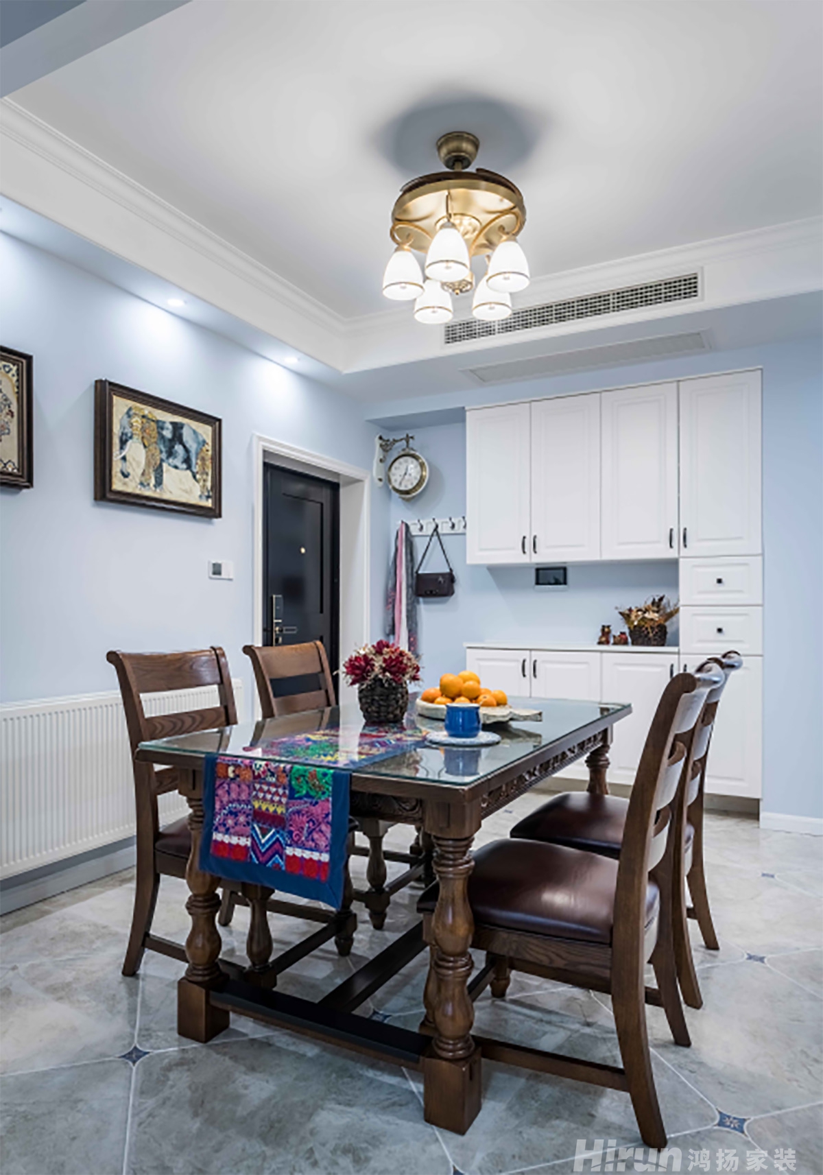 八方小區138㎡輕歐簡美四居室 裝修案例實景圖-6