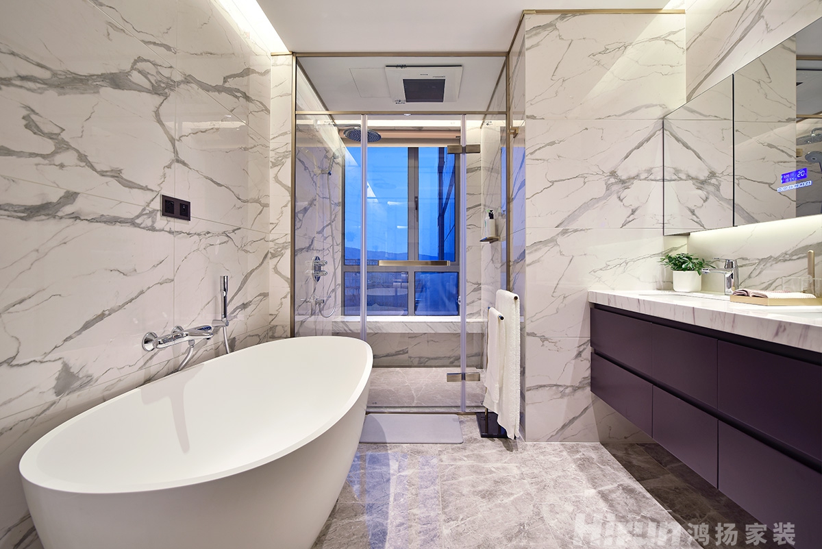 保利國際廣場260㎡意境東方大平層 裝修案例實景圖-22