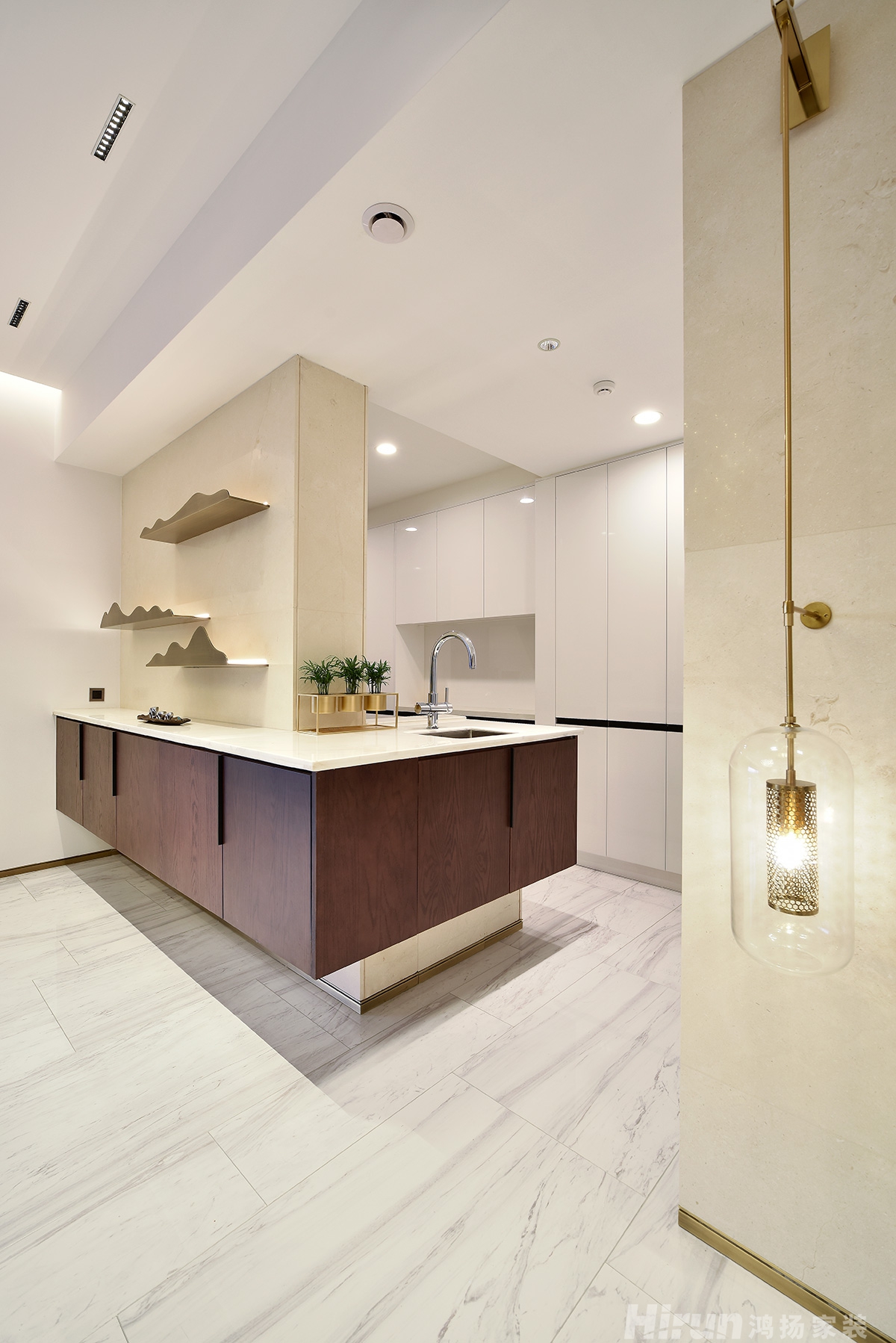 保利國際廣場260㎡意境東方大平層 裝修案例實景圖-17