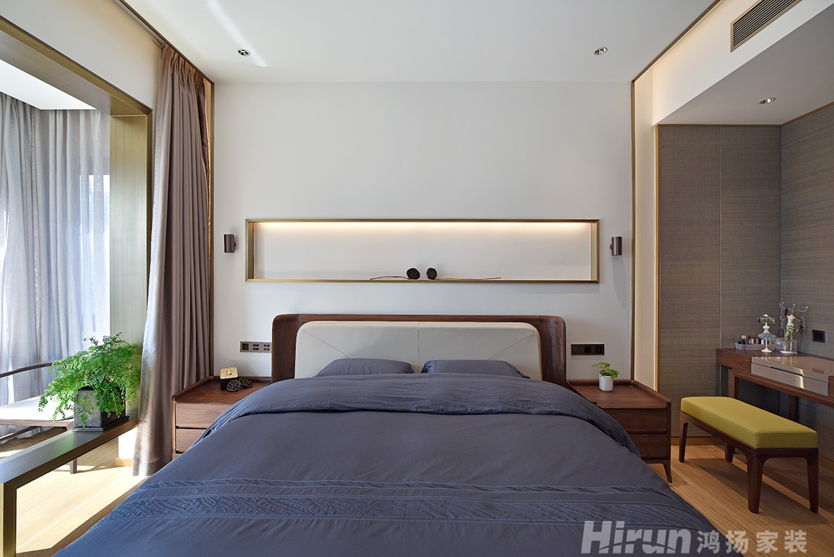 保利國際廣場260㎡意境東方大平層 裝修案例實景圖-23