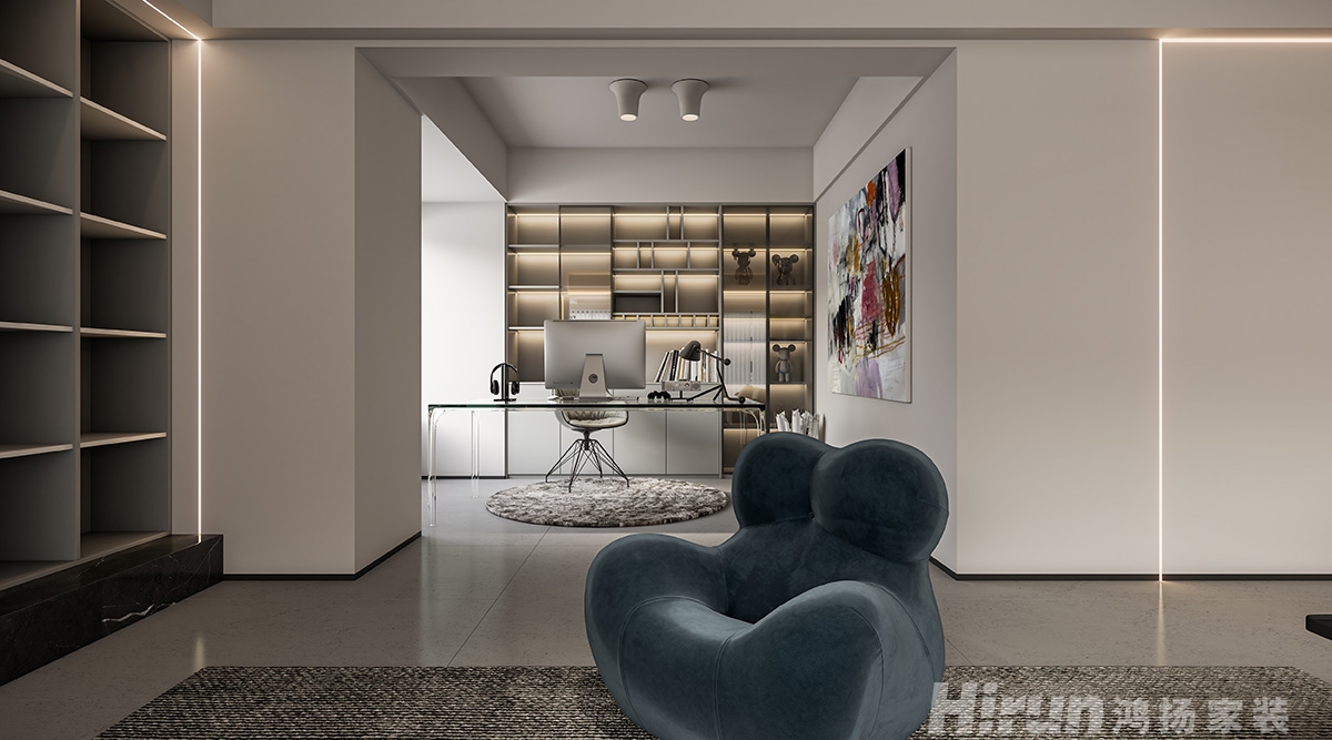 陽光城尚東灣愉景苑130㎡雅致現代三居室 裝修案例效果圖-2