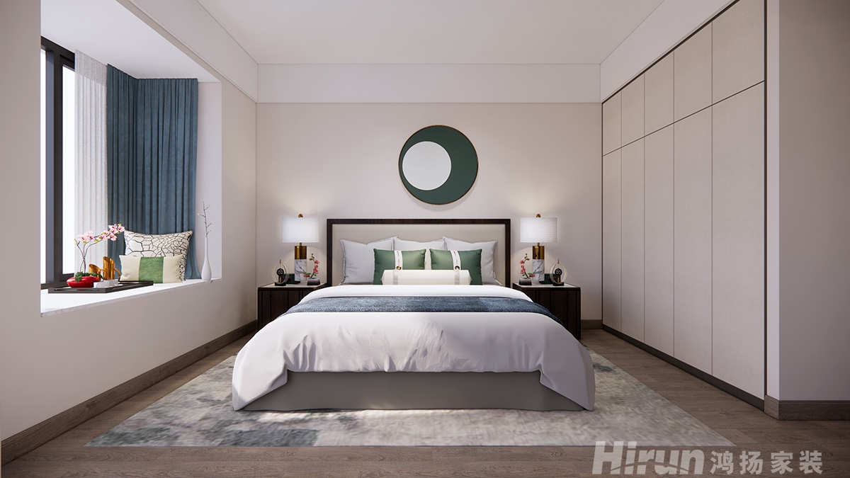 西郡湘山里140㎡復合寫意四居室 裝修案例效果圖-5