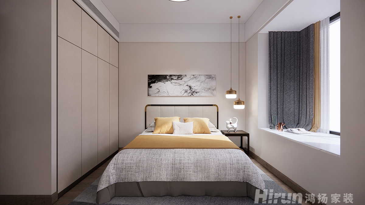 西郡湘山里140㎡復合寫意四居室 裝修案例效果圖-9