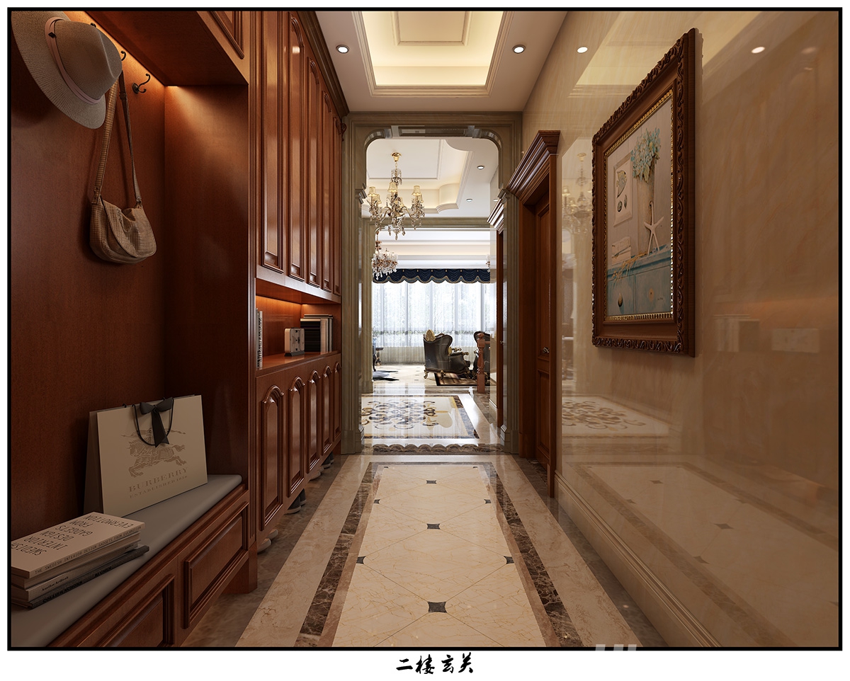 翡翠公園310㎡歐美香頌別墅 裝修案例效果圖-7