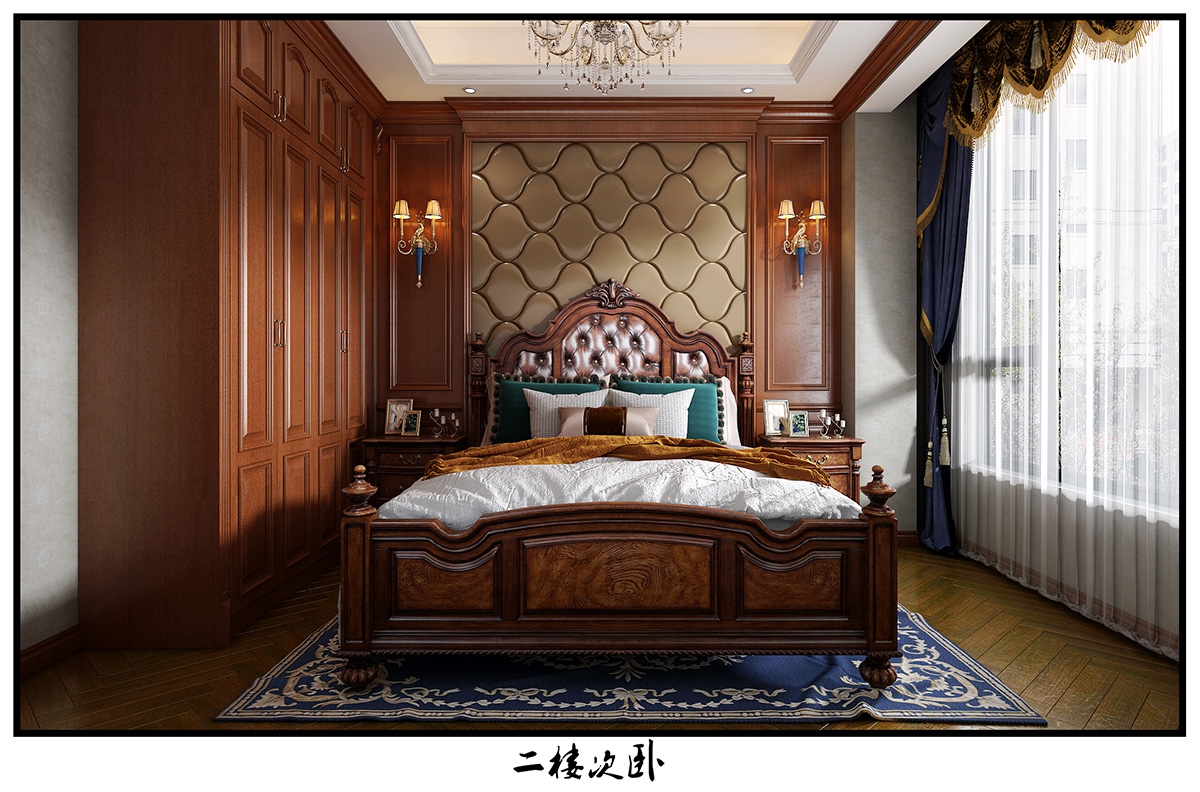 翡翠公園310㎡歐美香頌別墅 裝修案例效果圖-11