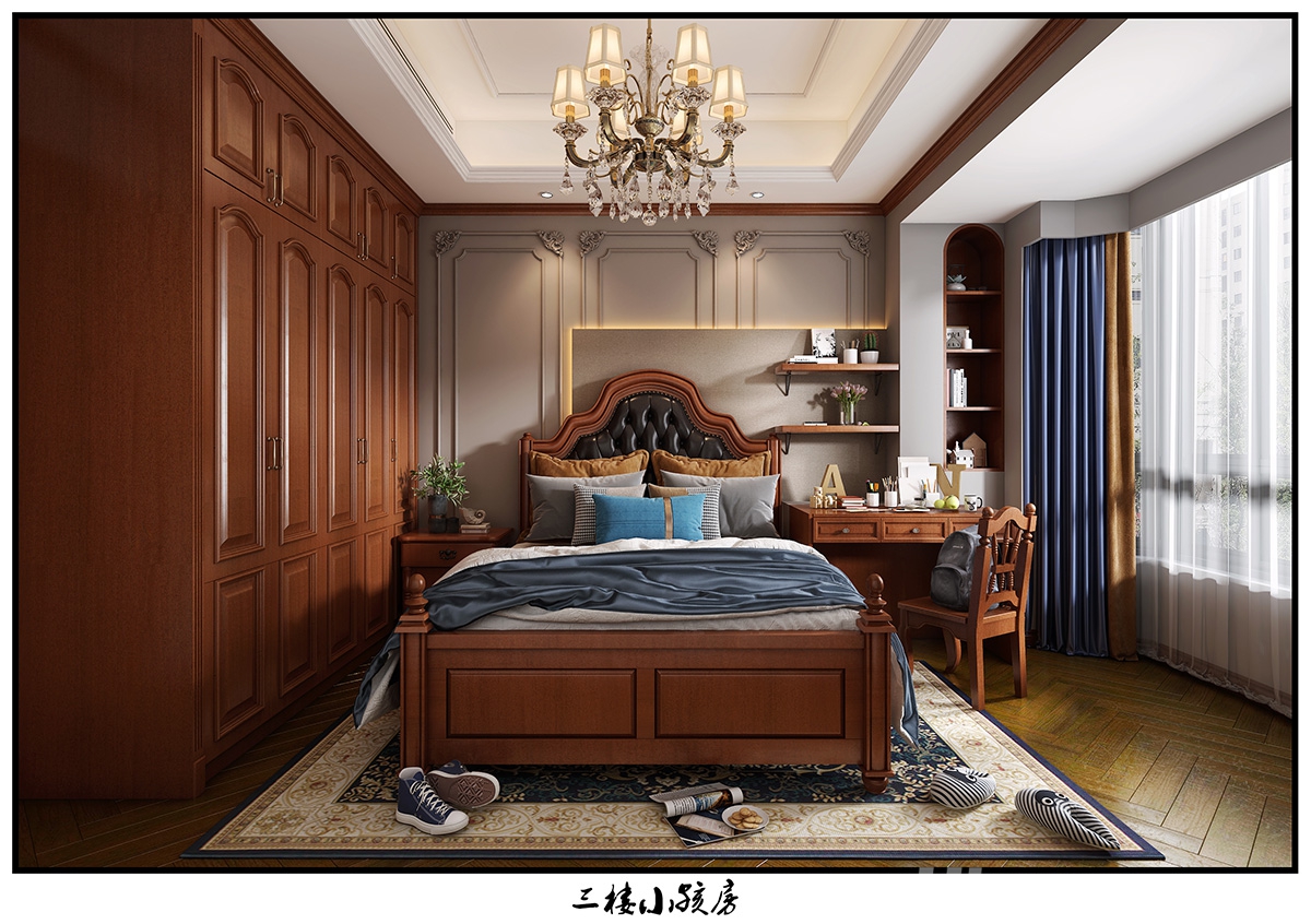 翡翠公園310㎡歐美香頌別墅 裝修案例效果圖-15