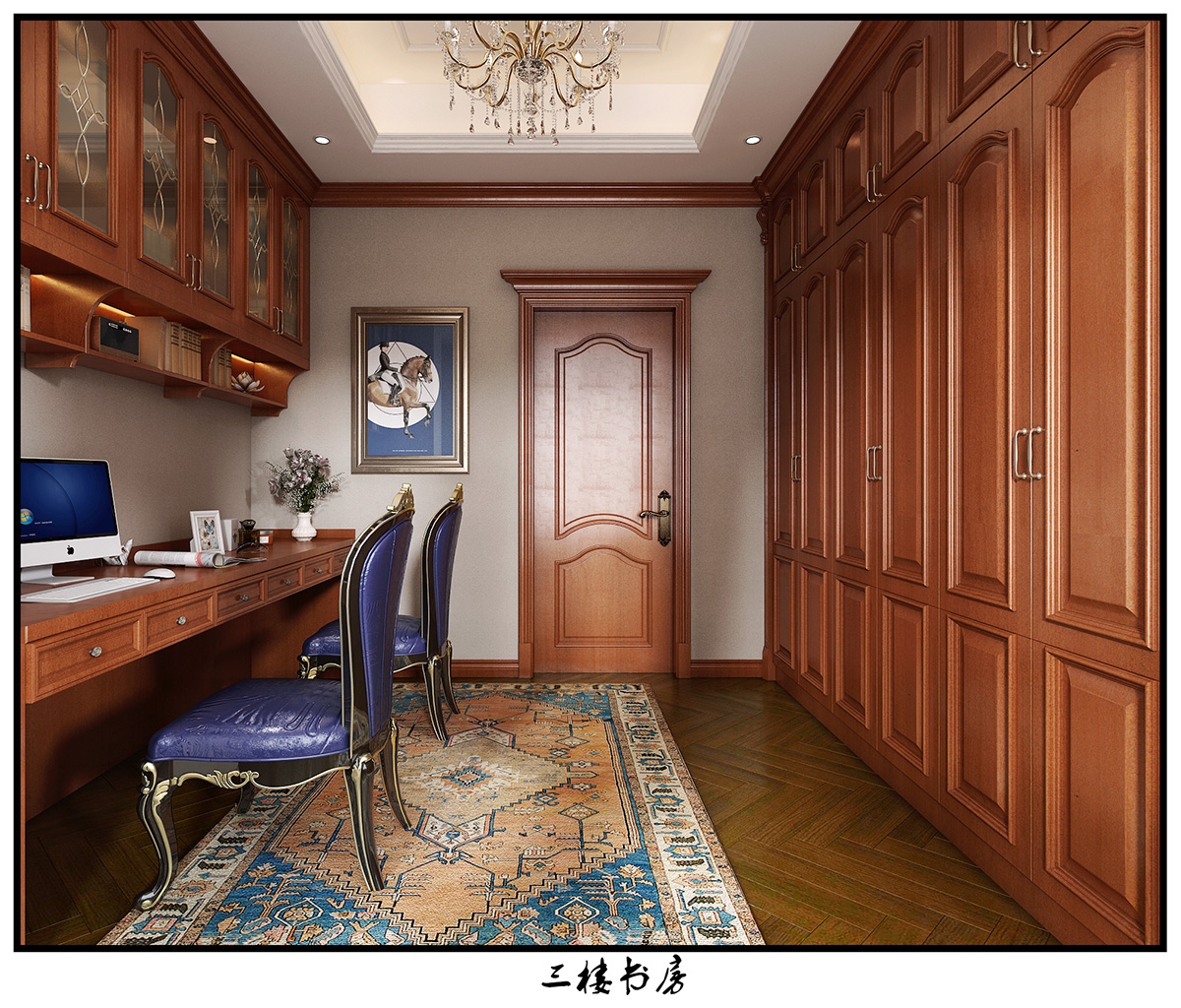 翡翠公園310㎡歐美香頌別墅 裝修案例效果圖-12