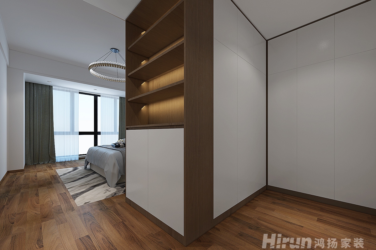 中房金色荷塘160㎡復合寫意三居室 裝修案例效果圖-12