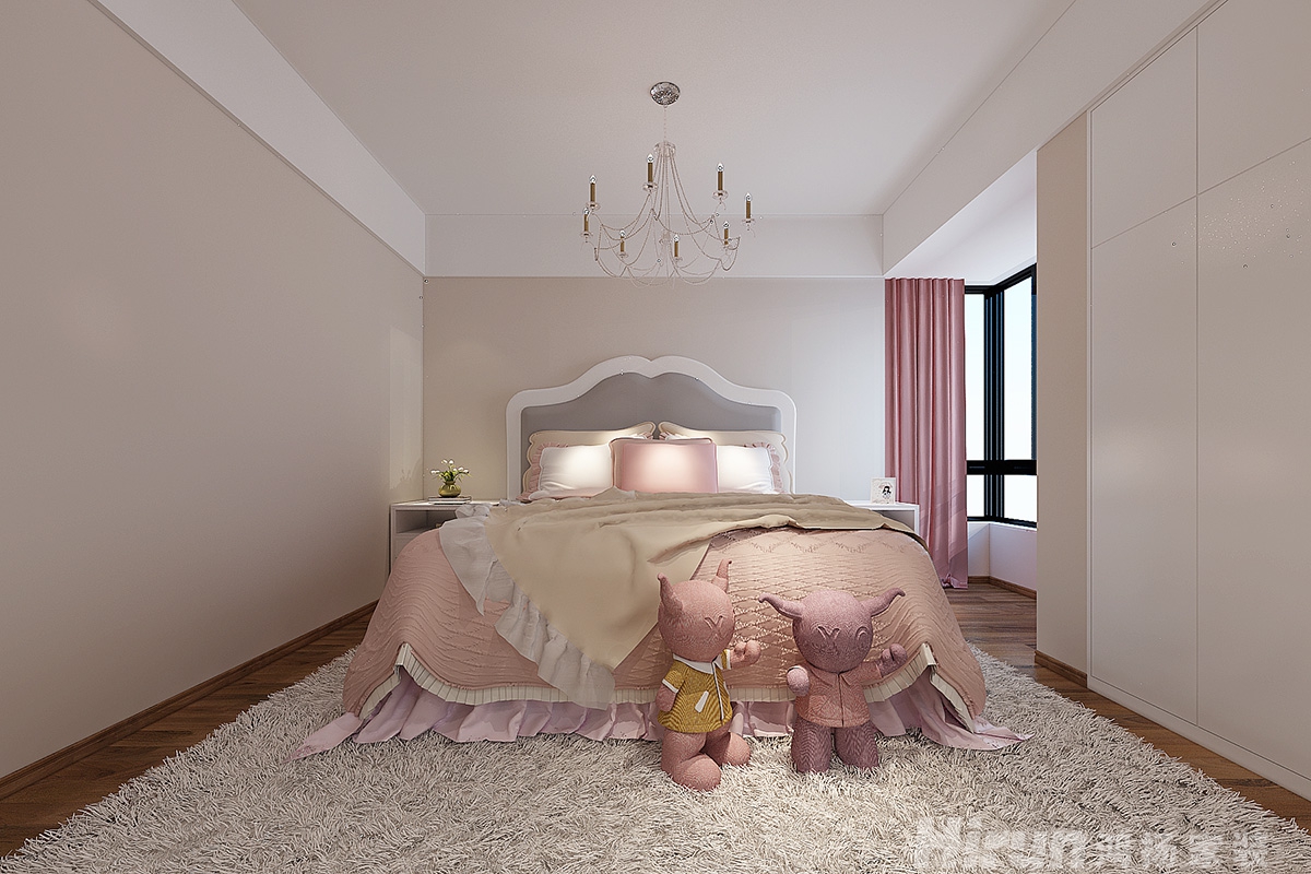 中房金色荷塘160㎡復合寫意三居室 裝修案例效果圖-11