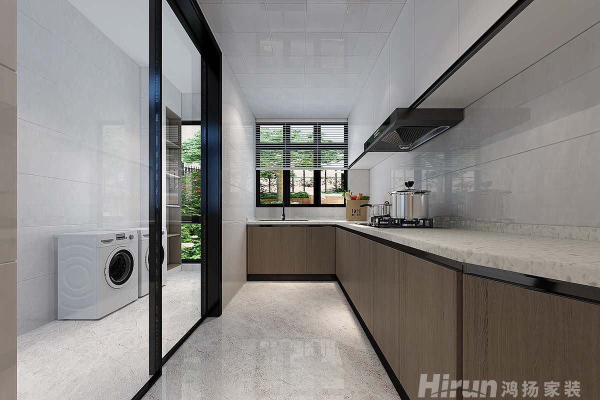 中房金色荷塘160㎡復合寫意三居室 裝修案例效果圖-8