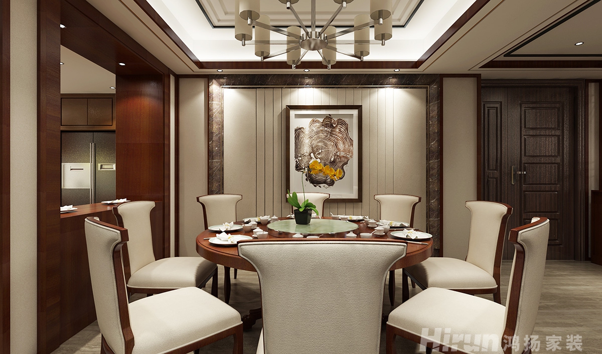 珠江酈城450㎡復合寫意別墅 裝修案例效果圖-1