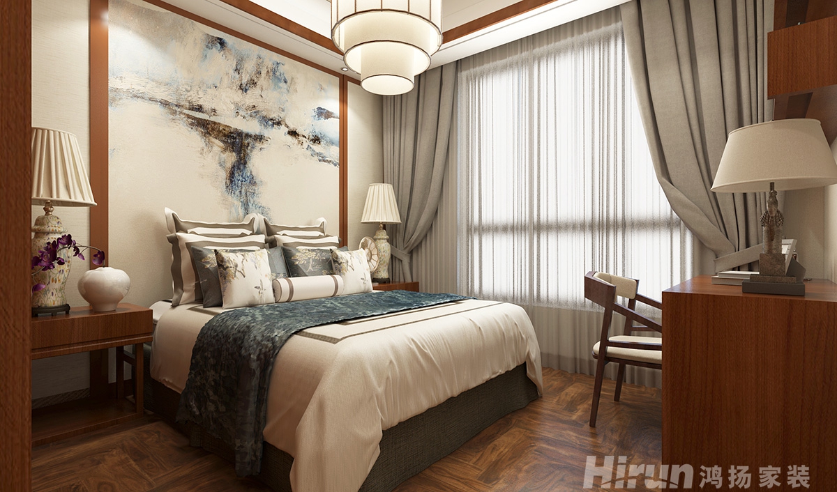 珠江酈城450㎡復合寫意別墅 裝修案例效果圖-10