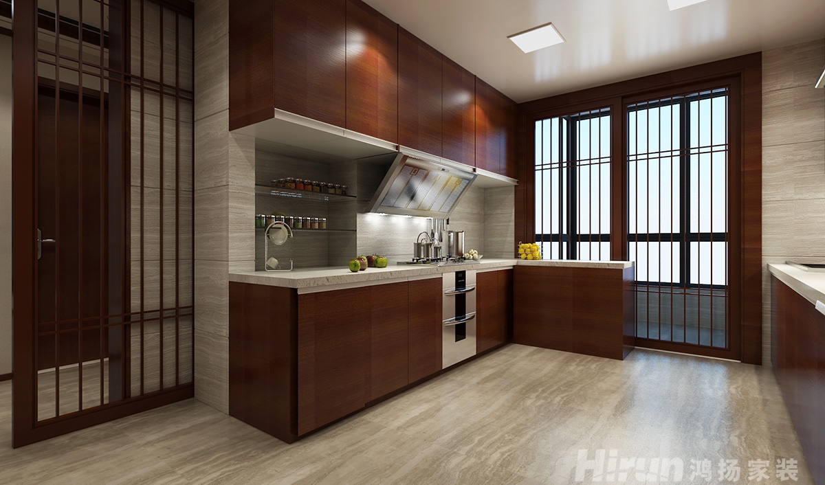 珠江酈城450㎡復合寫意別墅 裝修案例效果圖-9