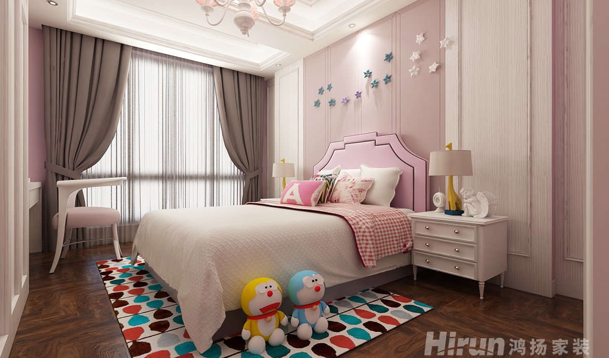 珠江酈城450㎡復合寫意別墅 裝修案例效果圖-12