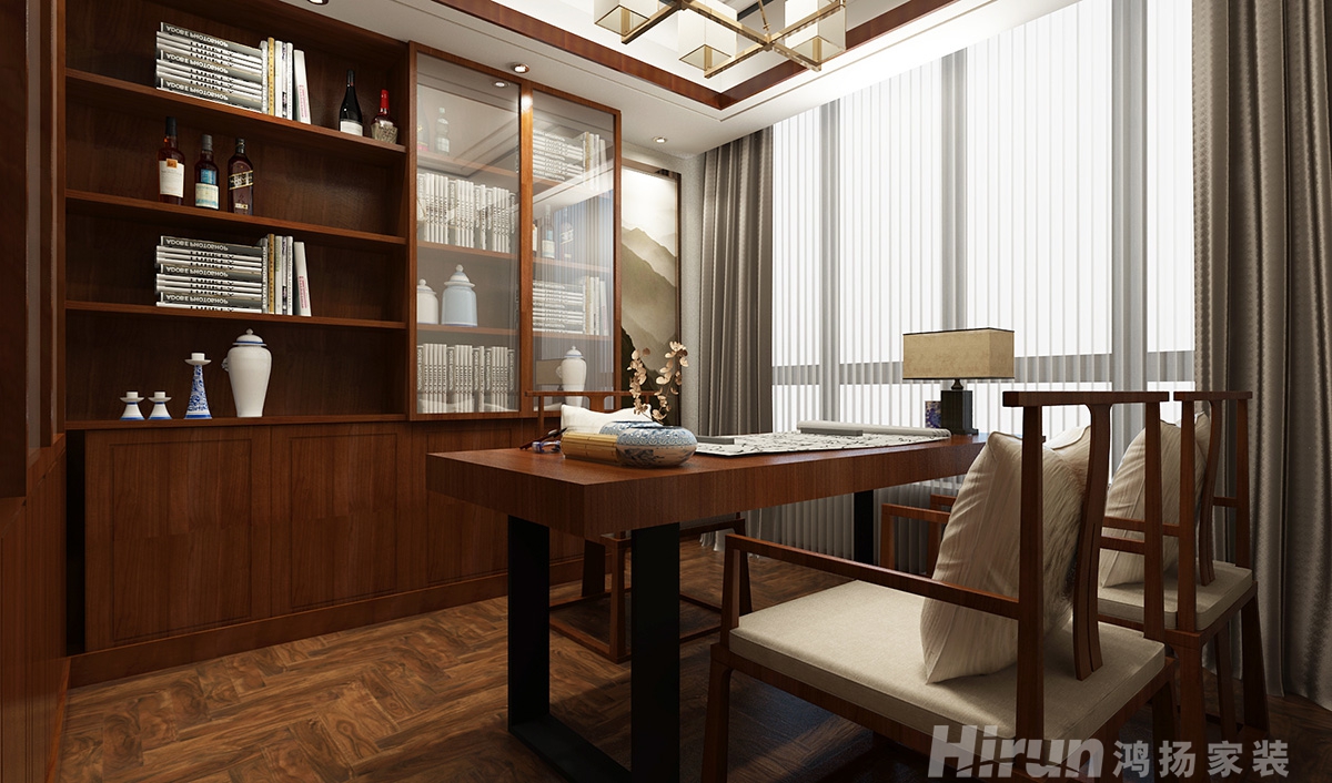 珠江酈城450㎡復合寫意別墅 裝修案例效果圖-13