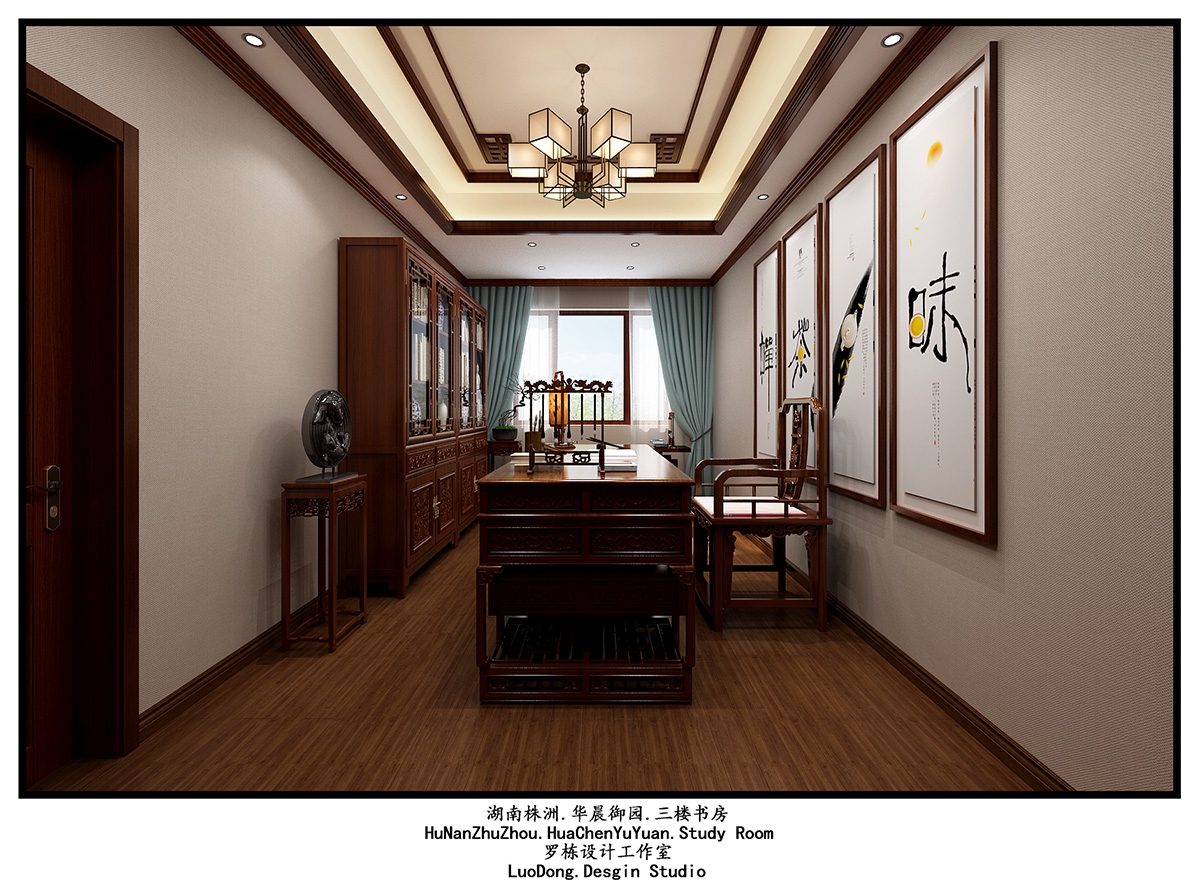 華晨御園500㎡東方古雅別墅 裝修案例效果圖-19