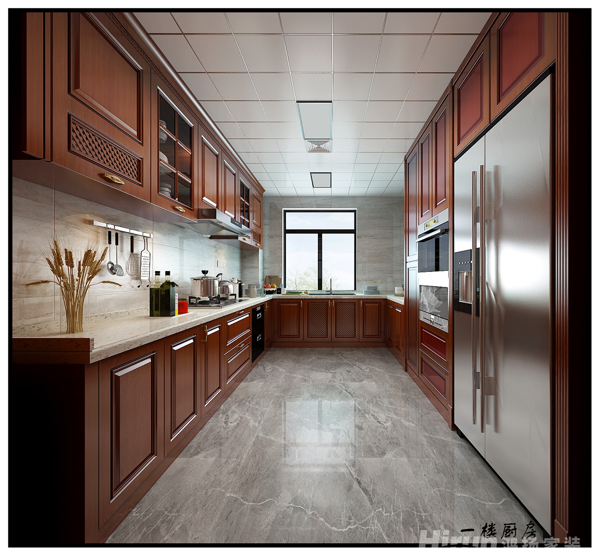 盤龍世紀(jì)城500㎡復(fù)合寫意別墅 裝修案例效果圖-1