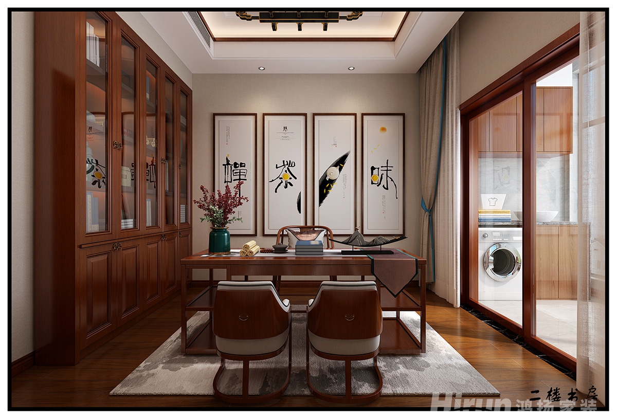 盤龍世紀(jì)城500㎡復(fù)合寫意別墅 裝修案例效果圖-9