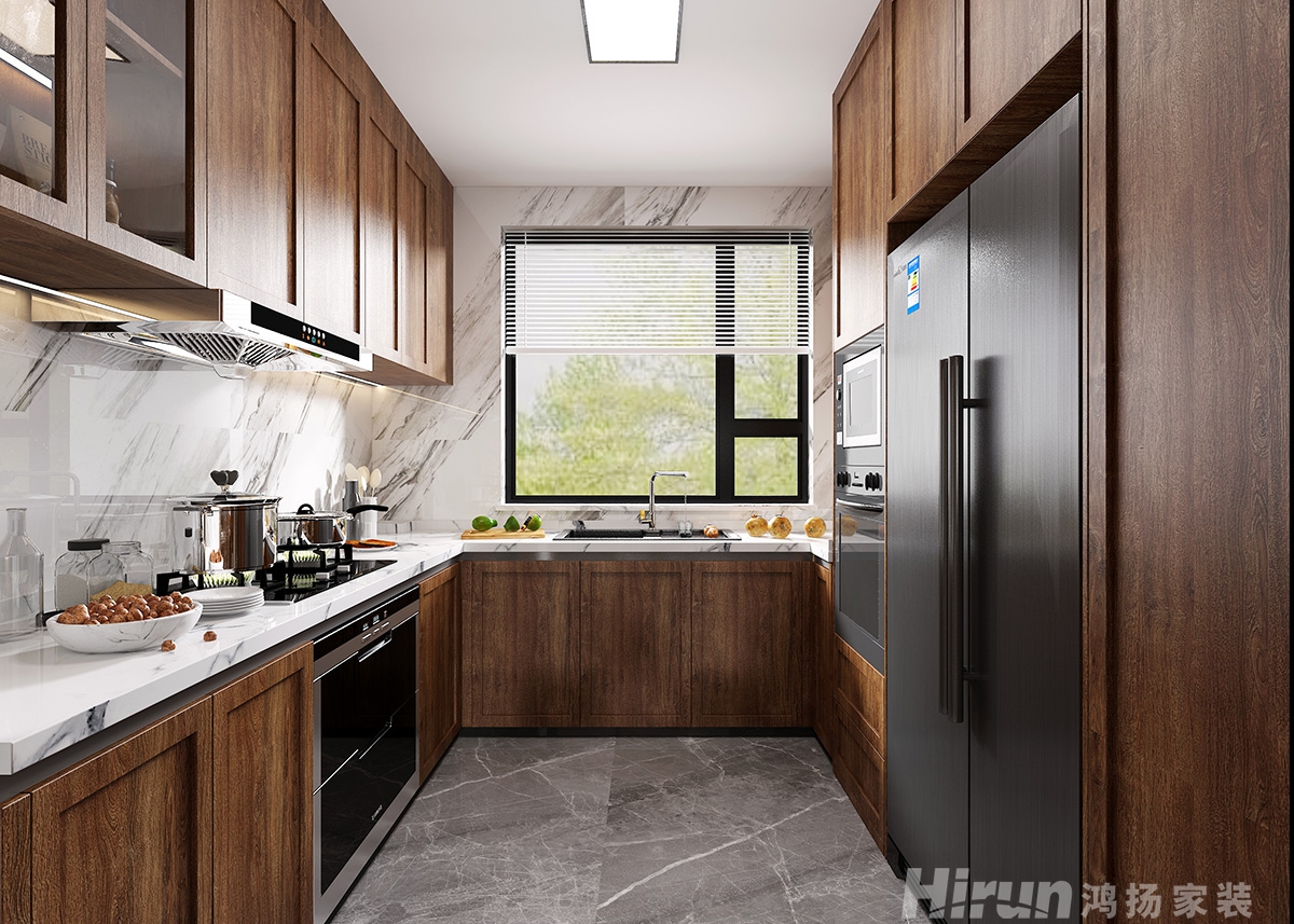 青龍灣中央小鎮400㎡寫意木構別墅 裝修案例效果圖-6