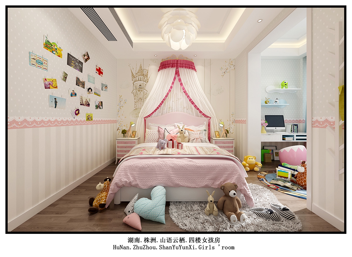 聯誼山語云棲400㎡復合寫意別墅 裝修案例效果圖-17