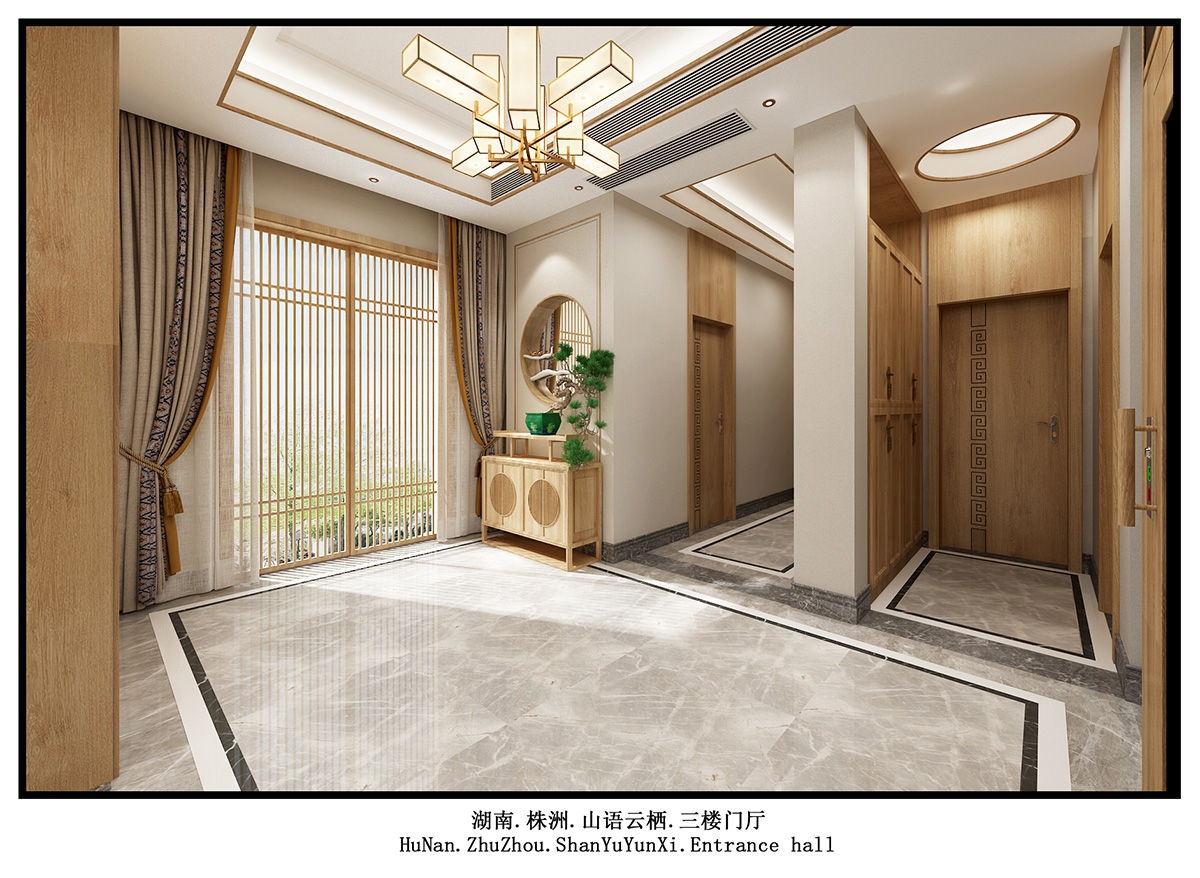 聯誼山語云棲400㎡復合寫意別墅 裝修案例效果圖-12