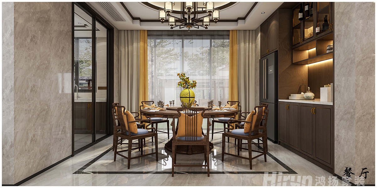 萬豐上院湖韻380㎡意境東方別墅 裝修案例效果圖-10