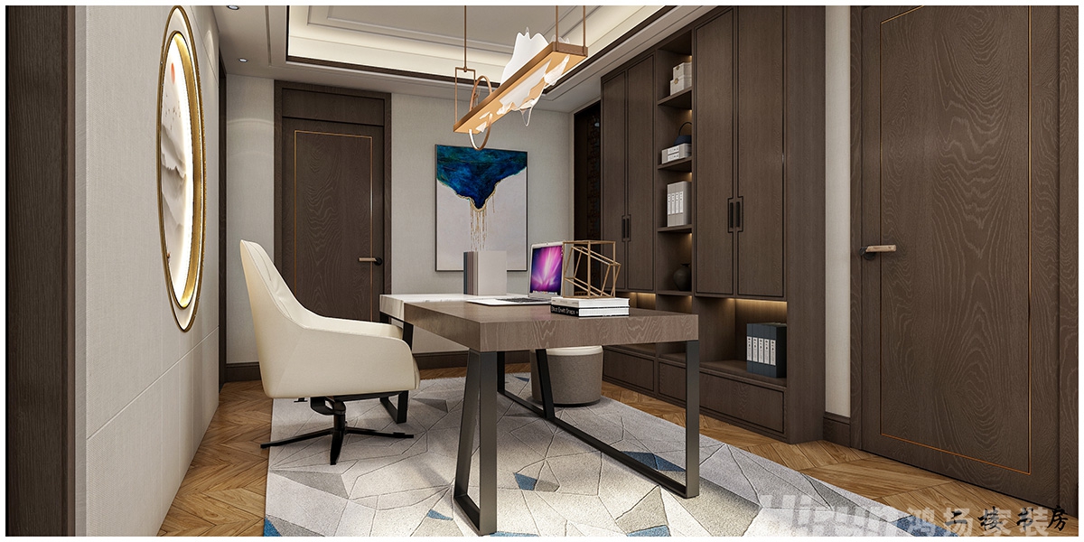 萬豐上院湖韻380㎡意境東方別墅 裝修案例效果圖-21