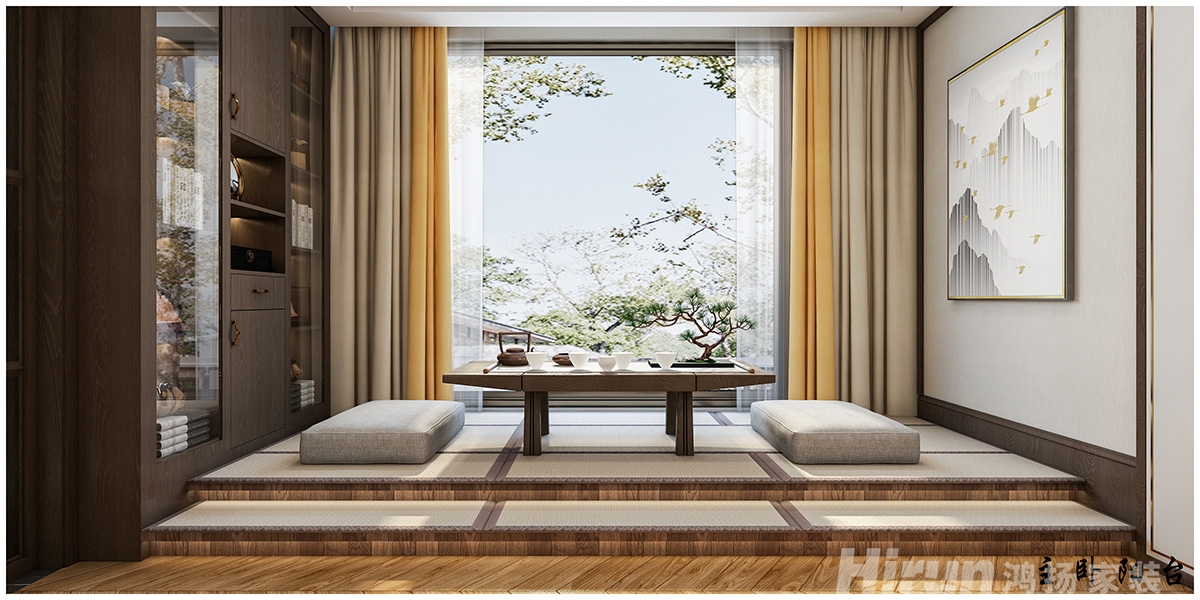 萬豐上院湖韻380㎡意境東方別墅 裝修案例效果圖-18