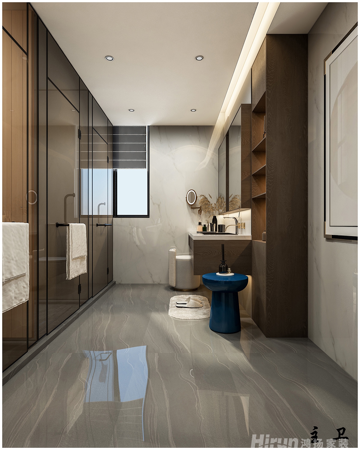 萬豐上院湖韻380㎡意境東方別墅 裝修案例效果圖-23